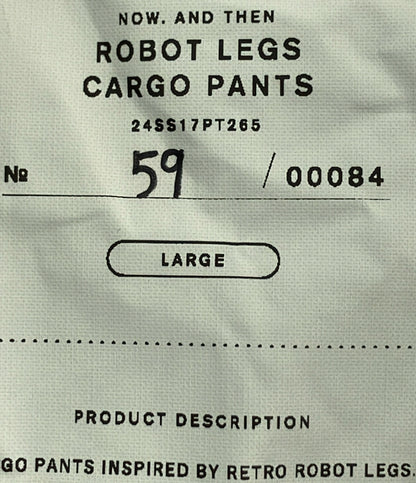 美品 ダブレット カーゴパンツ robot legs cargo pants 24SS17PT265 メンズ SIZE LARGE (L) doublet