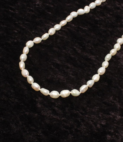 ロングネックレス 淡水パール レディース