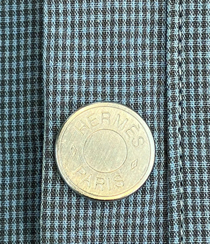 HERMES 長袖 シャツ ジップアップ メンズ SIZE 40 (S) エルメス