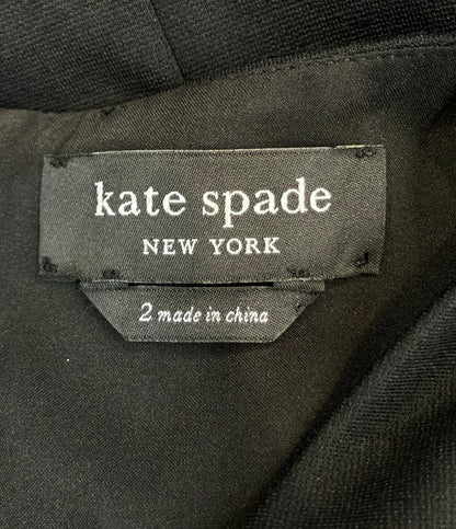 美品 Kate Spade 長袖ワンピース リューシェポンテドレス KF798 レディース SIZE 2 (L) ケイトスペード