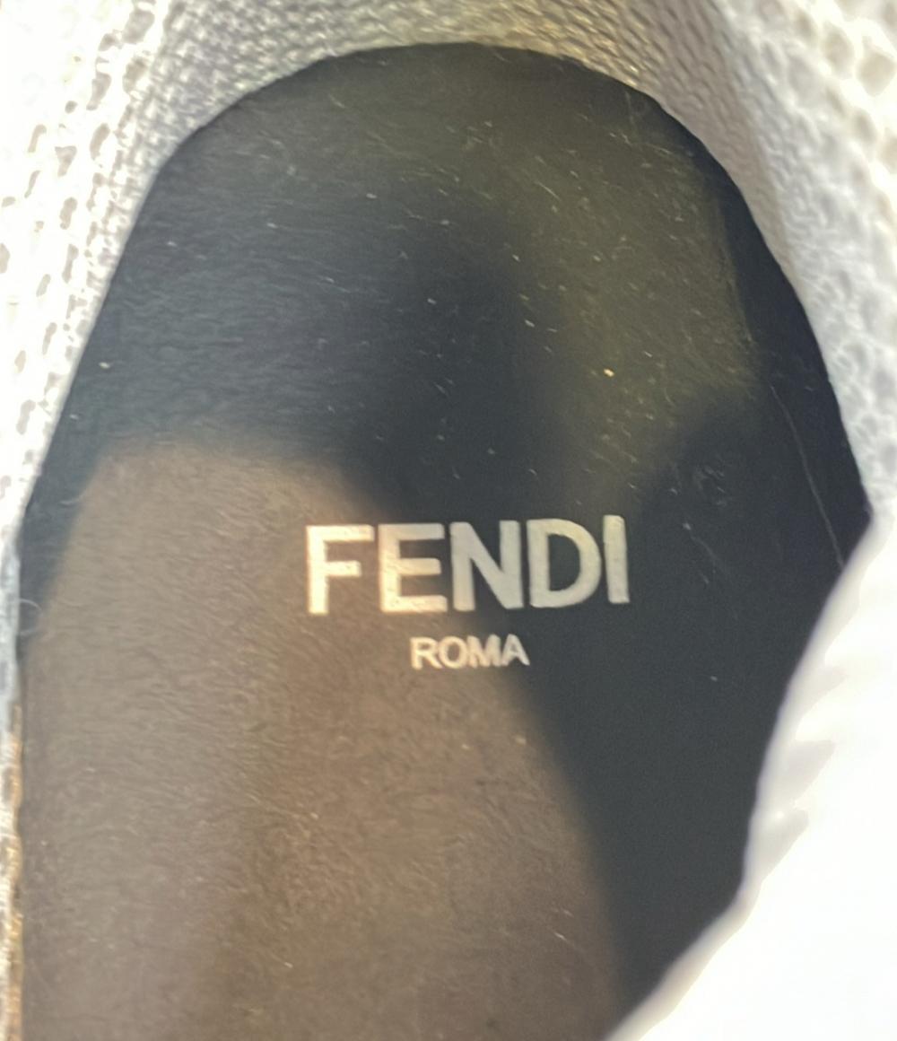 フェンディ ハイカットスニーカー × ニッキーミナージュ ズッカ柄