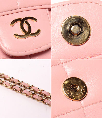 CHANEL チェーンショルダーバッグ 斜め掛け ゴールド金具 8番台 チョコバー レディース シャネル