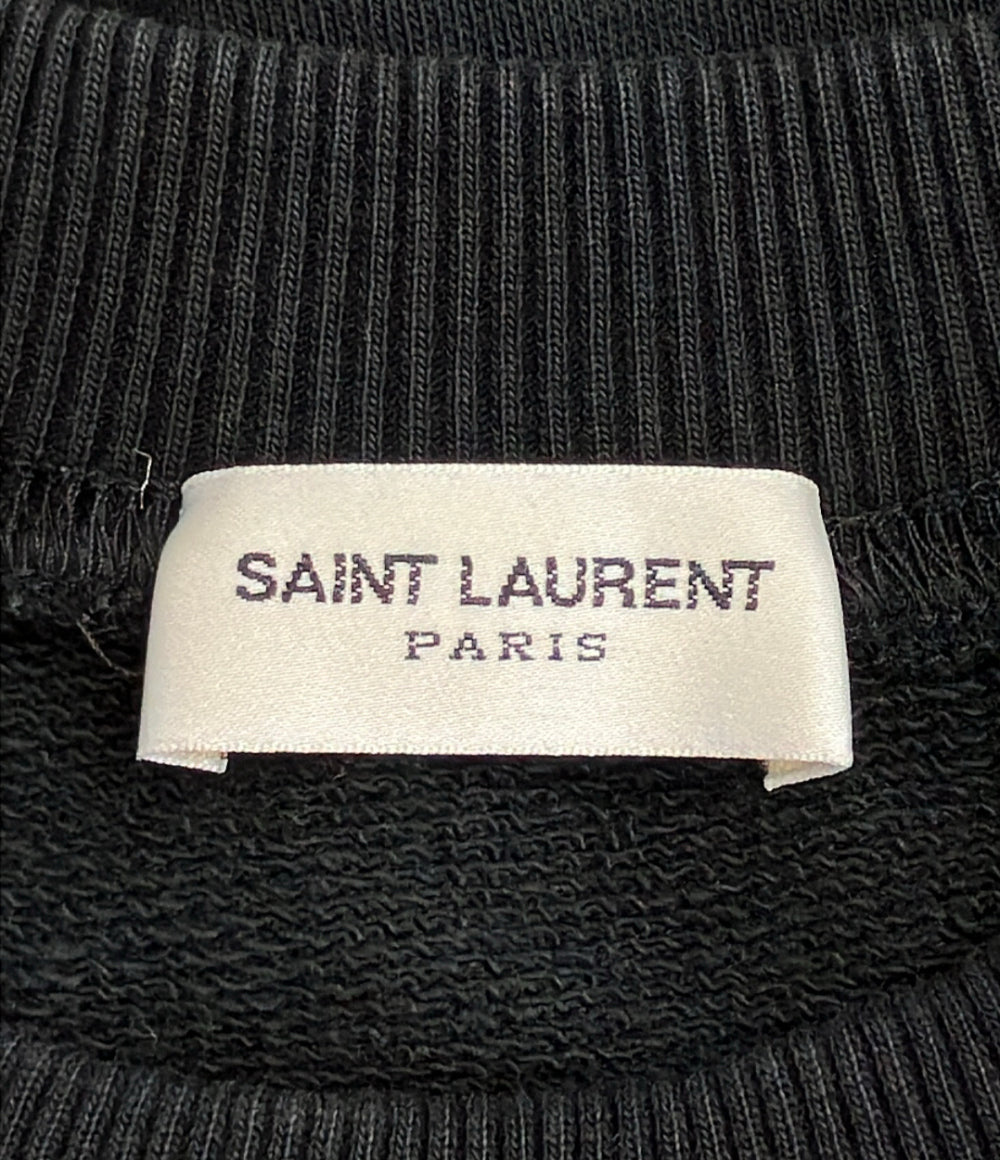 SAINT LAURENT PARIS クロップド丈 スウェット レディース SIZE M サンローランパリ