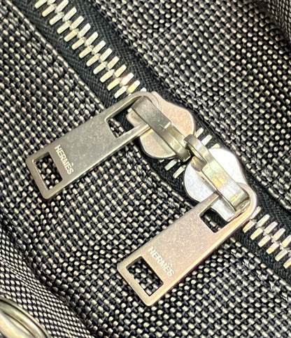 エルメス トートバッグ シルバー金具 エールラインMM ナイロンキャンバス レディース HERMES