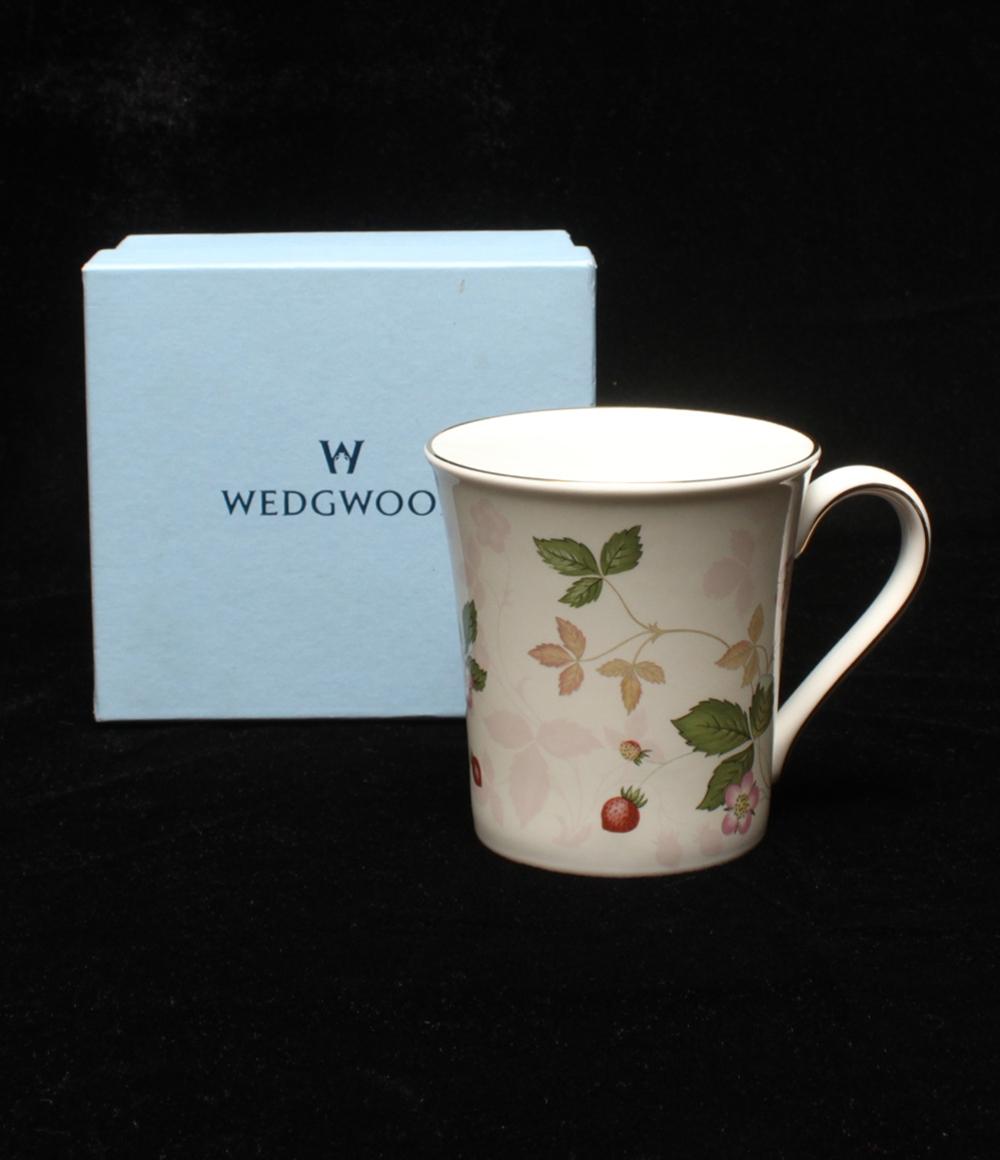 美品 ウェッジウッド マグカップ ワイルドストロベリー Wild Strawberry デルフィ Wedgwood