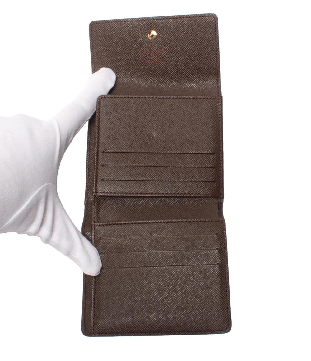 LOUIS VUITTON Wホック財布 ダミエ ポルトフォイユエリーズ N61654