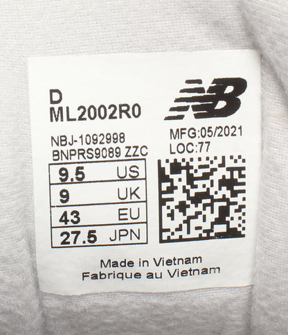美品 NEW BALANCE ローカットスニーカー ML2002R0 メンズ SIZE 27.5 ニューバランス