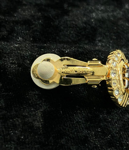 美品 ニナリッチ イヤリング ロゴ レディース NINA RICCI