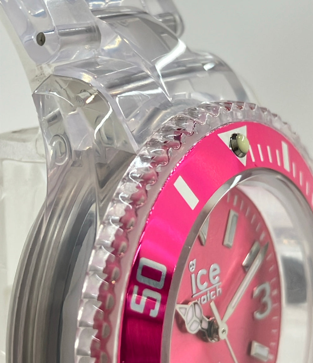 美品 ice watch 腕時計 クオーツ ピンク メンズ アイスウォッチ