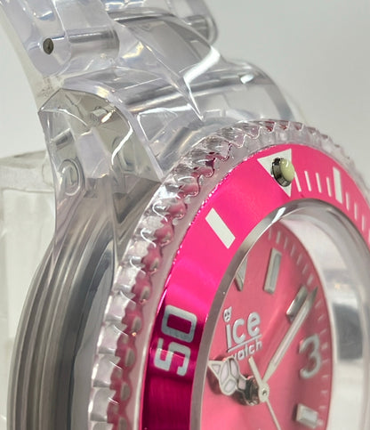 美品 ice watch 腕時計 クオーツ ピンク メンズ アイスウォッチ