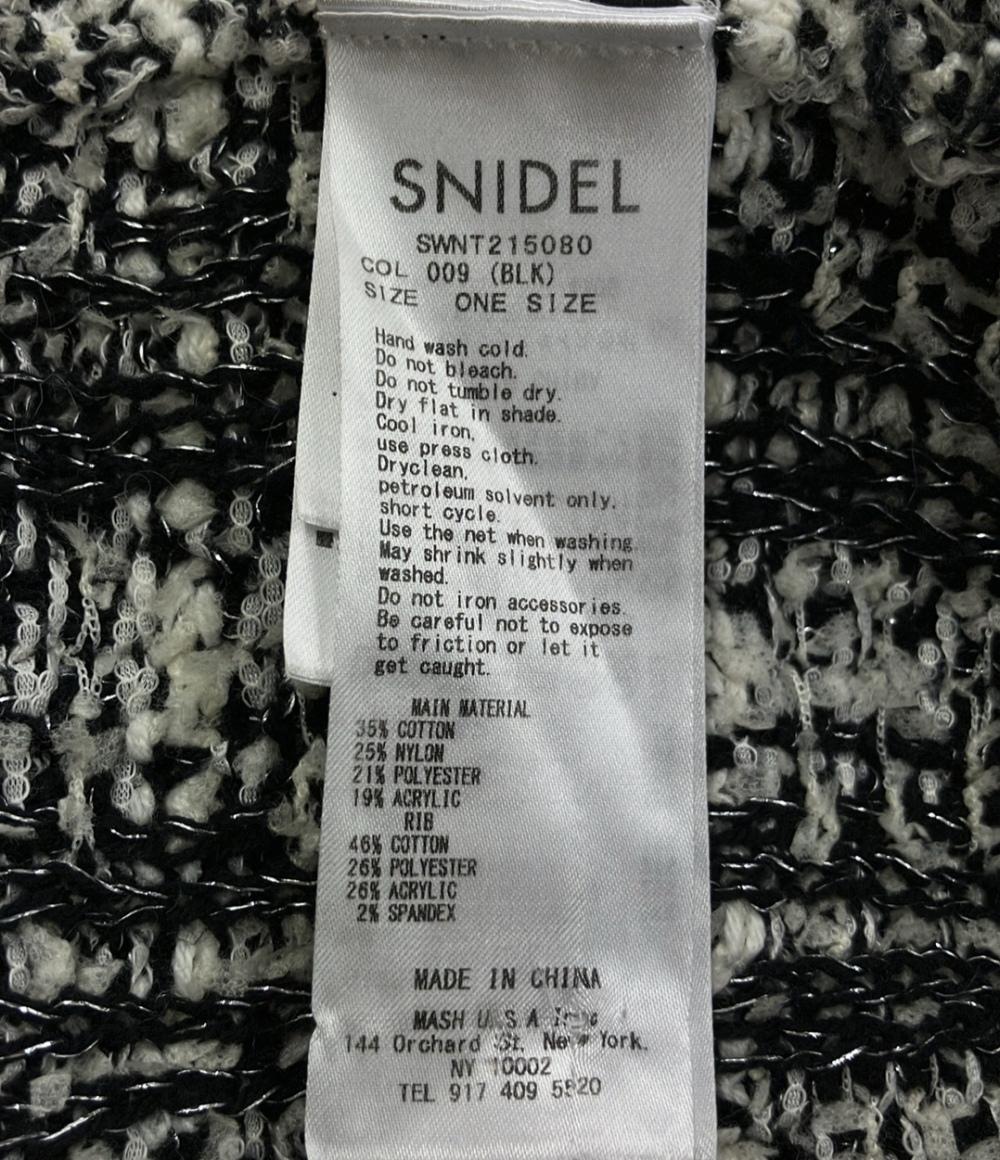 美品 スナイデル 長袖カーディガン ツイード レディース SIZE ONE (M) snidel