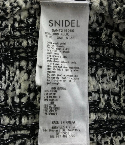 美品 スナイデル 長袖カーディガン ツイード レディース SIZE ONE (M) snidel