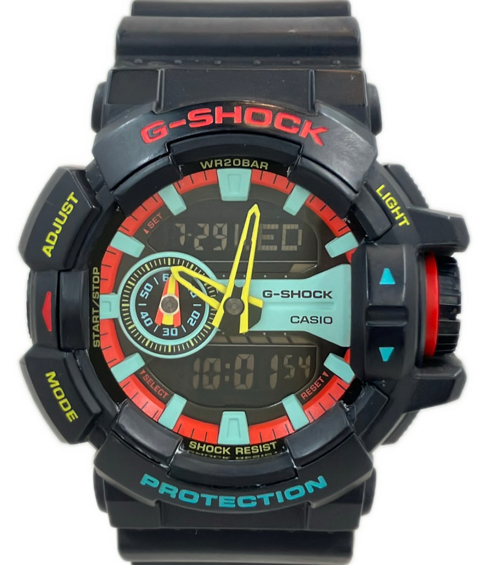 美品 CASIO 腕時計 ブリージーラスタカラー G-SHOCK クオーツ GA-400CM メンズ カシオ