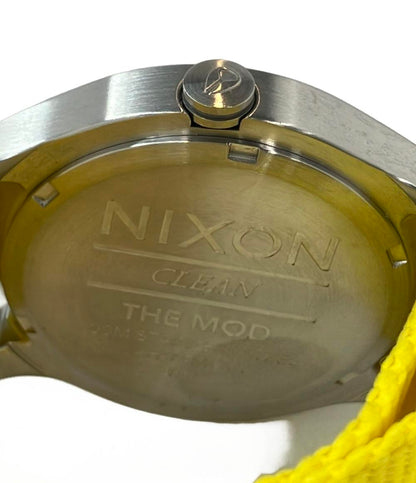 美品 NIXON 腕時計 CLEAN THE MOD クオーツ イエロー レディース メンズ ニクソン