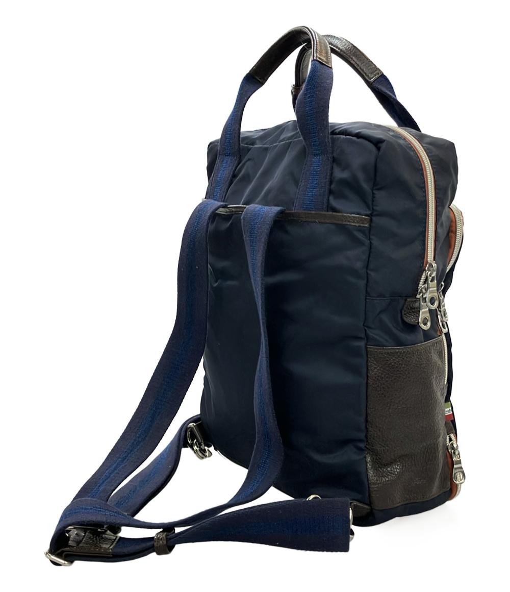 Orobianco リュック ハンドバッグ 2WAY ナイロン レザー メンズ オロビアンコ