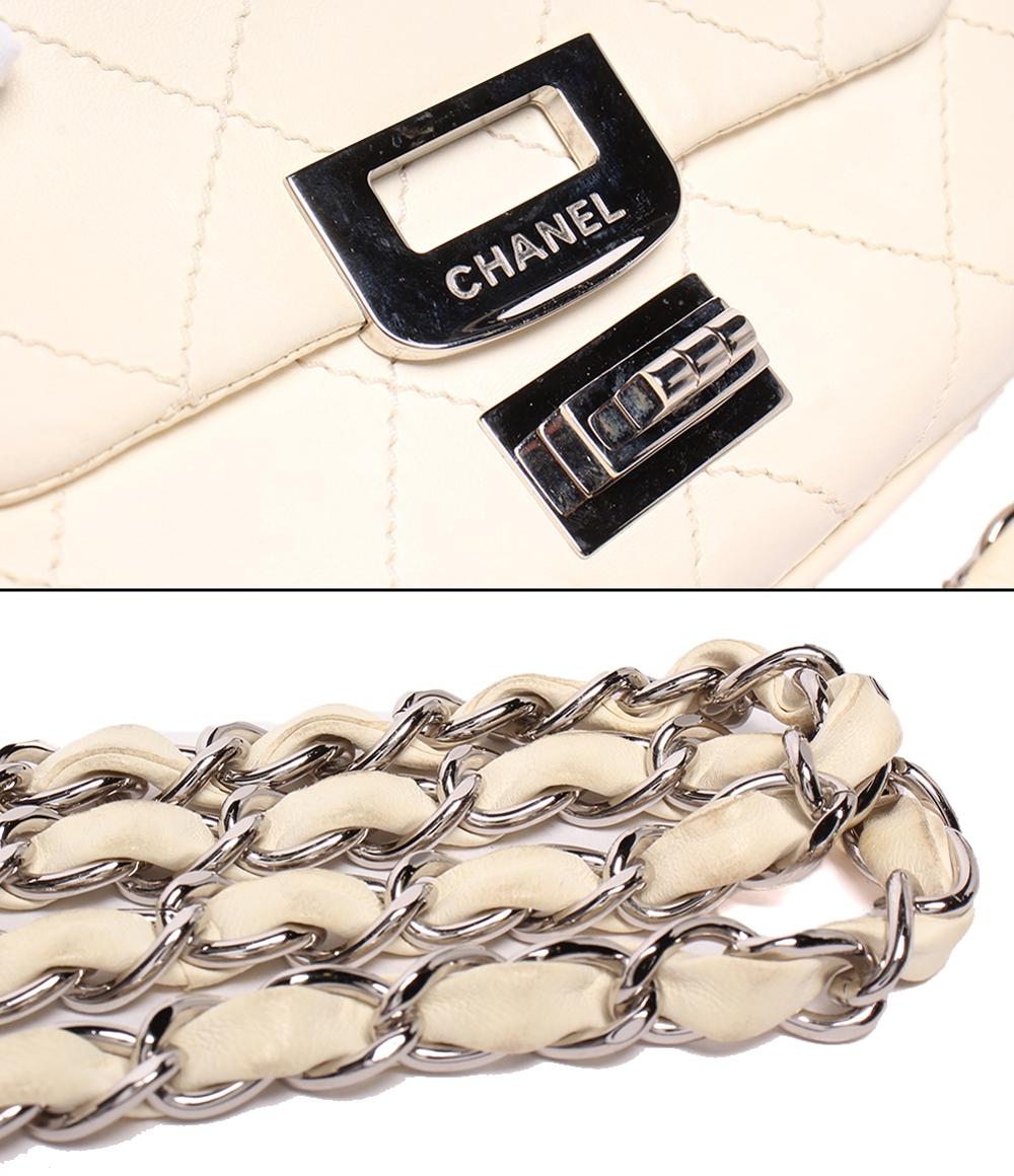 CHANEL チェーンショルダーバッグ 肩掛け シルバー金具 2.55 ワイルドステッチ ダブルチェーン シングルフラップ ワイルドステッチ レディース