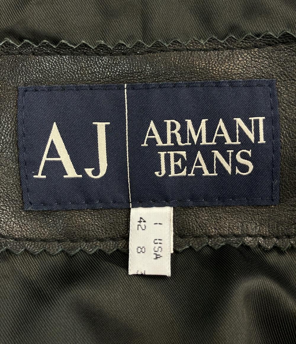 ARMANI JEANS レザージャケット レディース SIZE 42 (M) アルマーニ