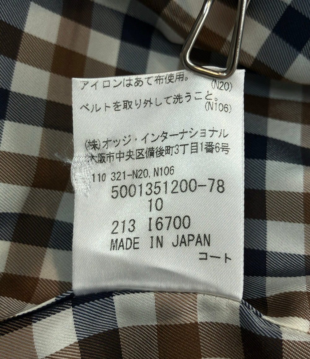 Aquascutum トレンチコート クラブチェック柄 レディース SIZE 10 (L) アクアスキュータム