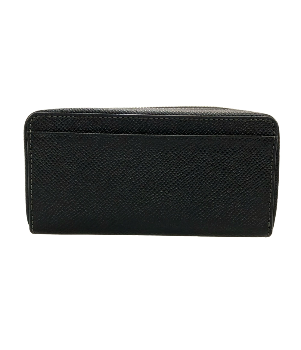 美品 TAKEO KIKUCHI ラウンドファスナー長財布 カラビナ付き メンズ タケオキクチ