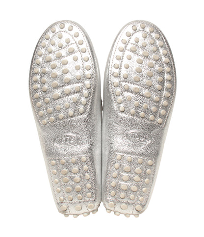 美品 TOD’S モカシン ジュニア ゴンミーノ シルバー キッズ SIZE 33 トッズ
