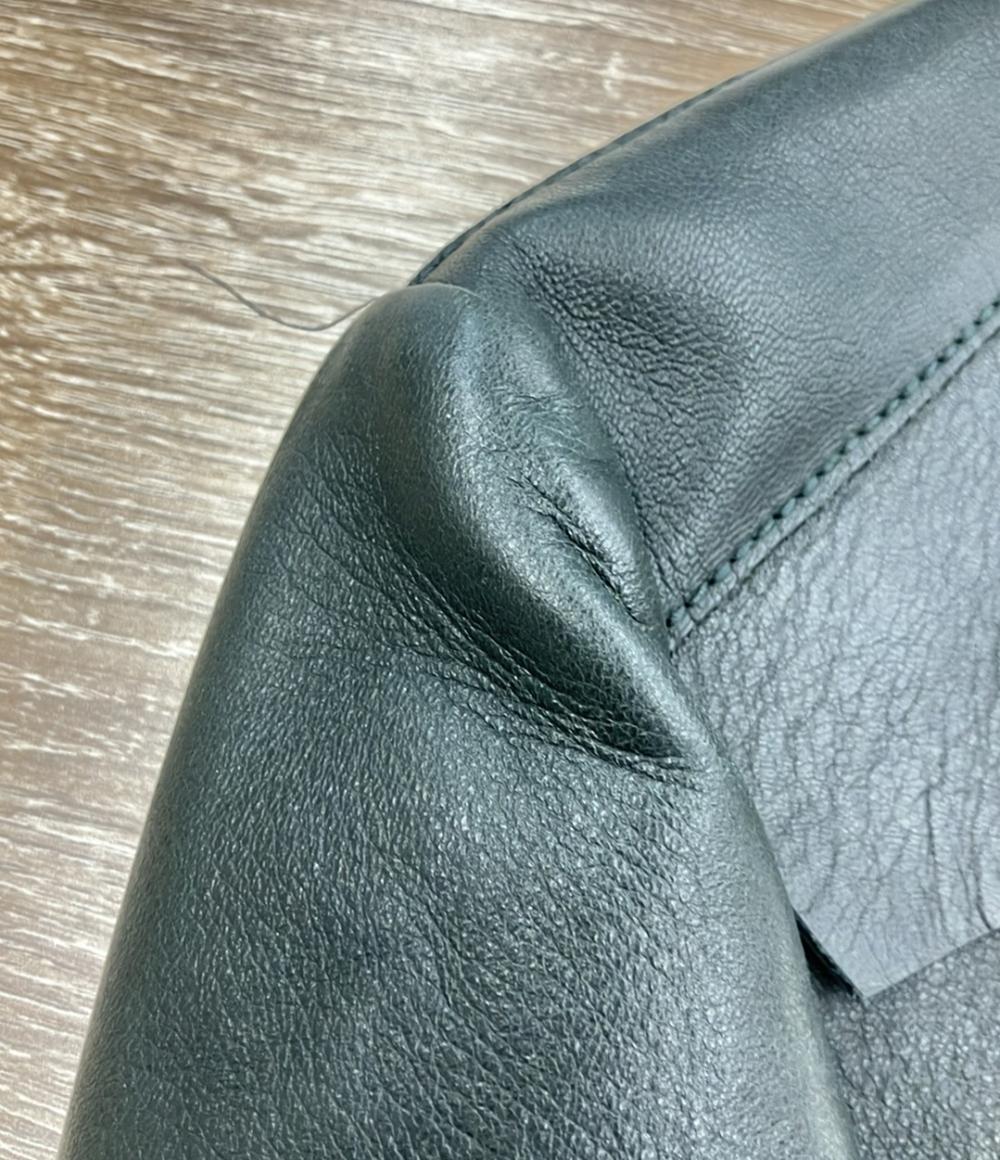 スポーツマックス ノーカラーレザージャケット レディース SIZE 42 (M) SPORTMAX