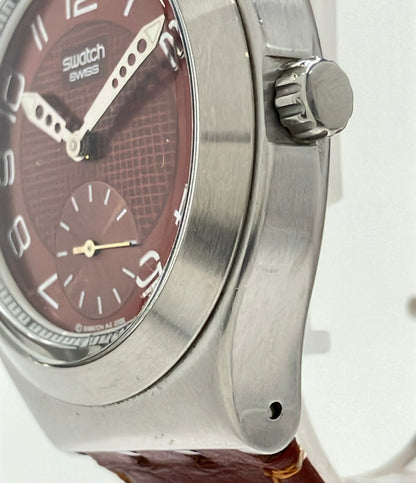 Swatch 腕時計 アイロニー IRONY クオーツ ブラウン メンズ スウォッチ