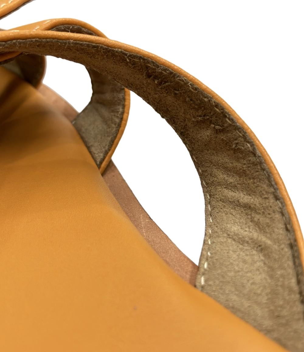 ルタロン スクエアトゥサンダル スクエアステッチリボンサンダル レディース SIZE M (M) Le Talon