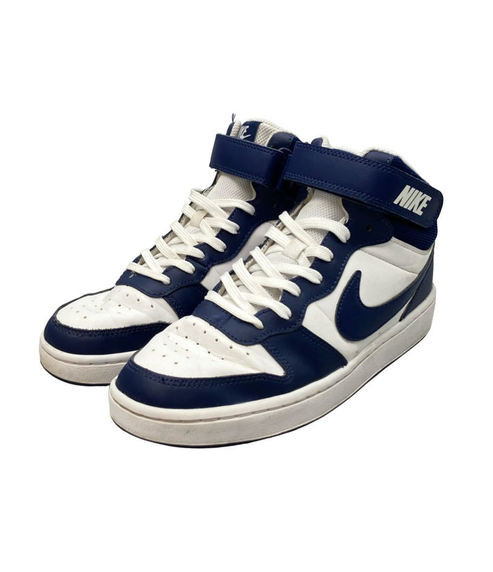 NIKE ミドルカットスニーカー Court Borough Mid 2 GS CD7782-107 キッズ SIZE 24.0 ナイキ