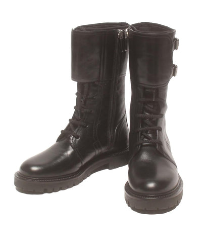 美品 クリスチャンディオール コンバットブーツ レザー レディース SIZE 34 1/2 Christian Dior