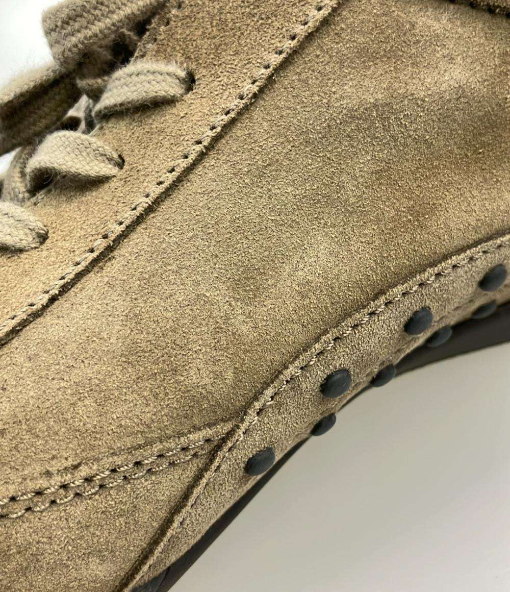 トッズ　ドライビングシューズ　スエード　レザー　革　カーキ　UK7 TOD'S ローカットスニーカー ドライビングシューズ スエード メンズ