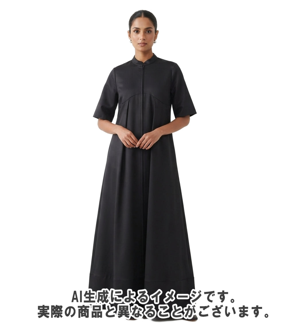 ENFOLD 長袖ワンピース 25SS タグ付き V-NECK DRESS 300IS733-2541 レディース SIZE 38 (M) エンフォルド