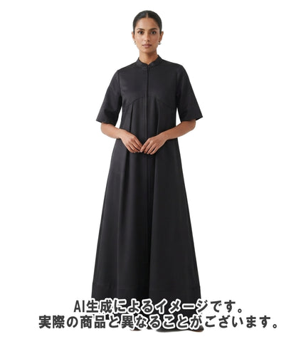 ENFOLD 長袖ワンピース 25SS タグ付き V-NECK DRESS 300IS733-2541 レディース SIZE 38 (M) エンフォルド