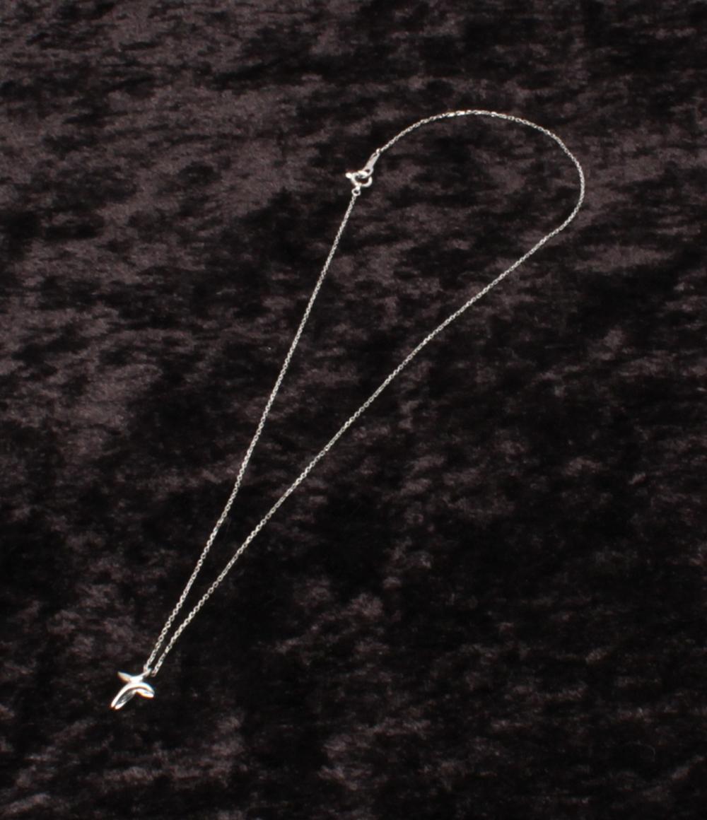 美品 ヨンドシー ネックレス Pt850 クロスモチーフ レディース 4℃