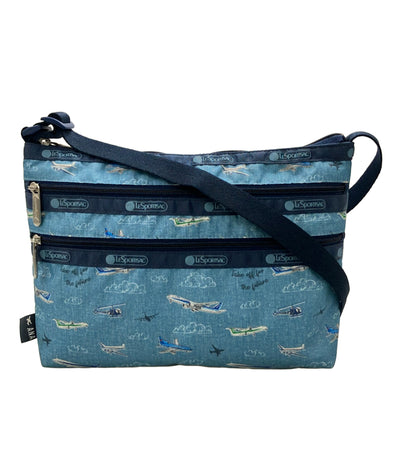 美品 LeSportsac ショルダーバッグ 斜め掛け ANAコラボ 飛行機柄 レディース レスポートサック