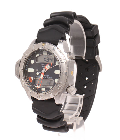 CITIZEN 腕時計 アクアランド プロマスター クオーツ ブラック C500-Q00150 メンズ シチズン