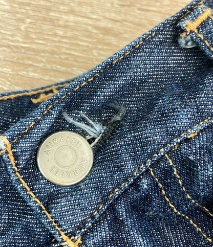 AURALEE デニムパンツ HARDTWIST DENIM PINTUCK PANTS 21AW A21AP06DM メンズ SIZE 1 (M) オーラリー