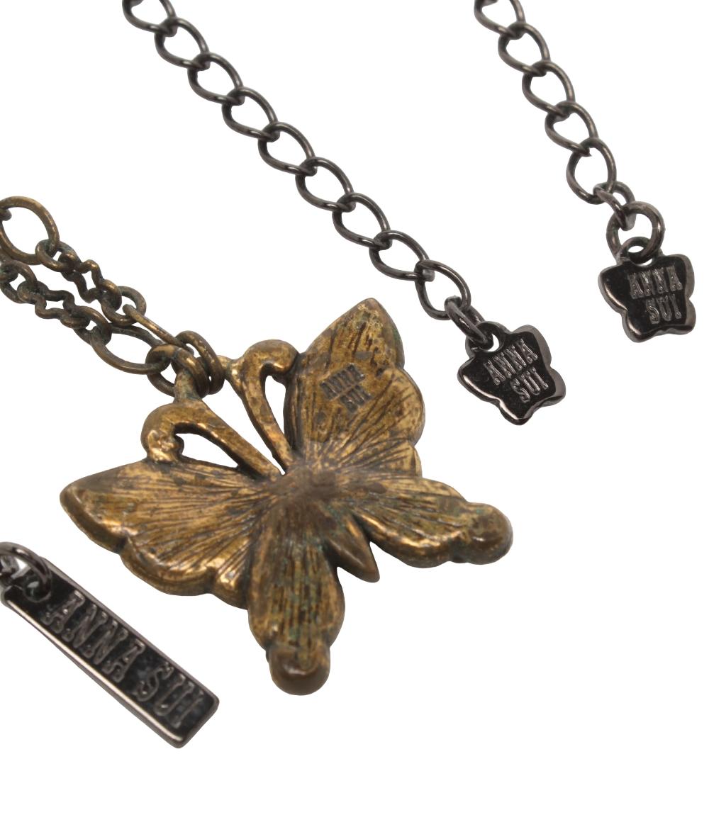 【ANNASUI】ネックレス&ピアス　4点セット ANNA SUI ネックレス 4点セット バタフライモチーフ 蝶 レディース