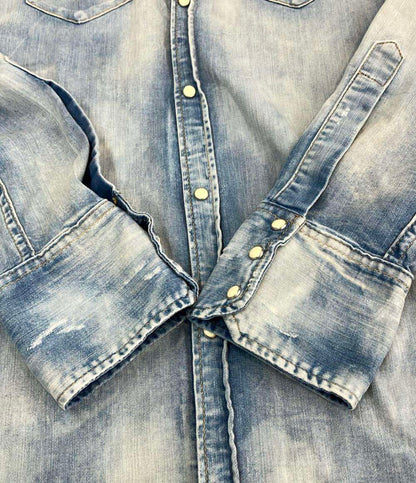 DSQUARED2 長袖 デニムシャツ ダメージ加工 メンズ SIZE 44 (S) ディースクエアード