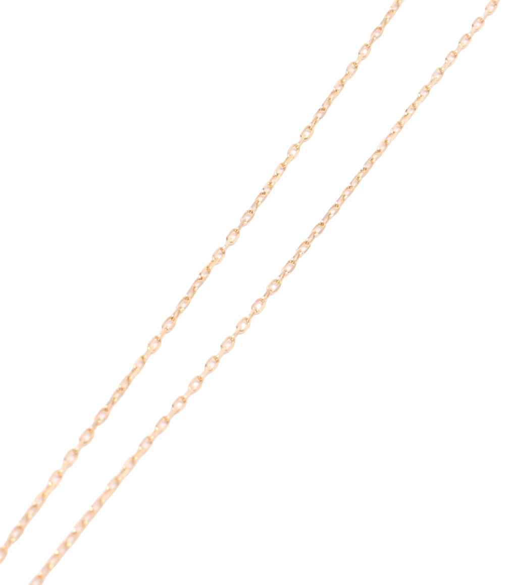 美品 TAKE-UP ネックレス K10 ラピスラズリ ダイヤ 0.01ct DISNEYコラボ アラジンと魔法のランプ レディース テイクアップ