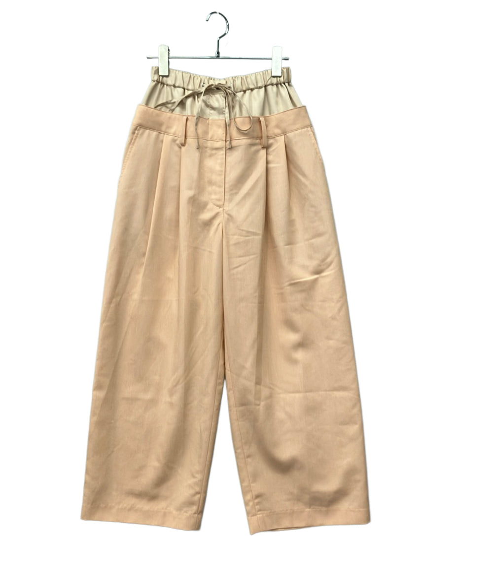 美品 CLANE ロングパンツ ライトピンク 10110-7093 レディース SIZE 0 (S) クラネ