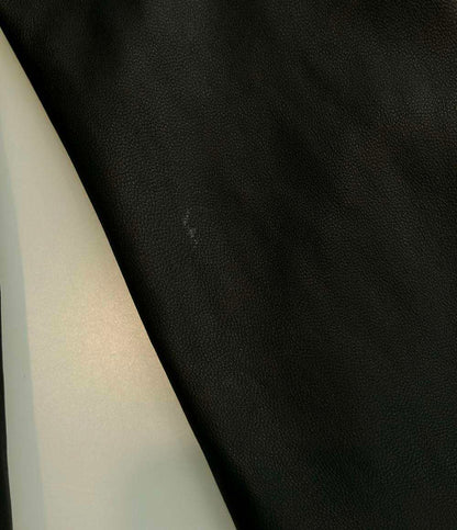 HELMUT LANG レザージャケット ブルゾン シープスキン フーディ ライダース 16-5304151 レディース SIZE P (XS) ヘルムートラング