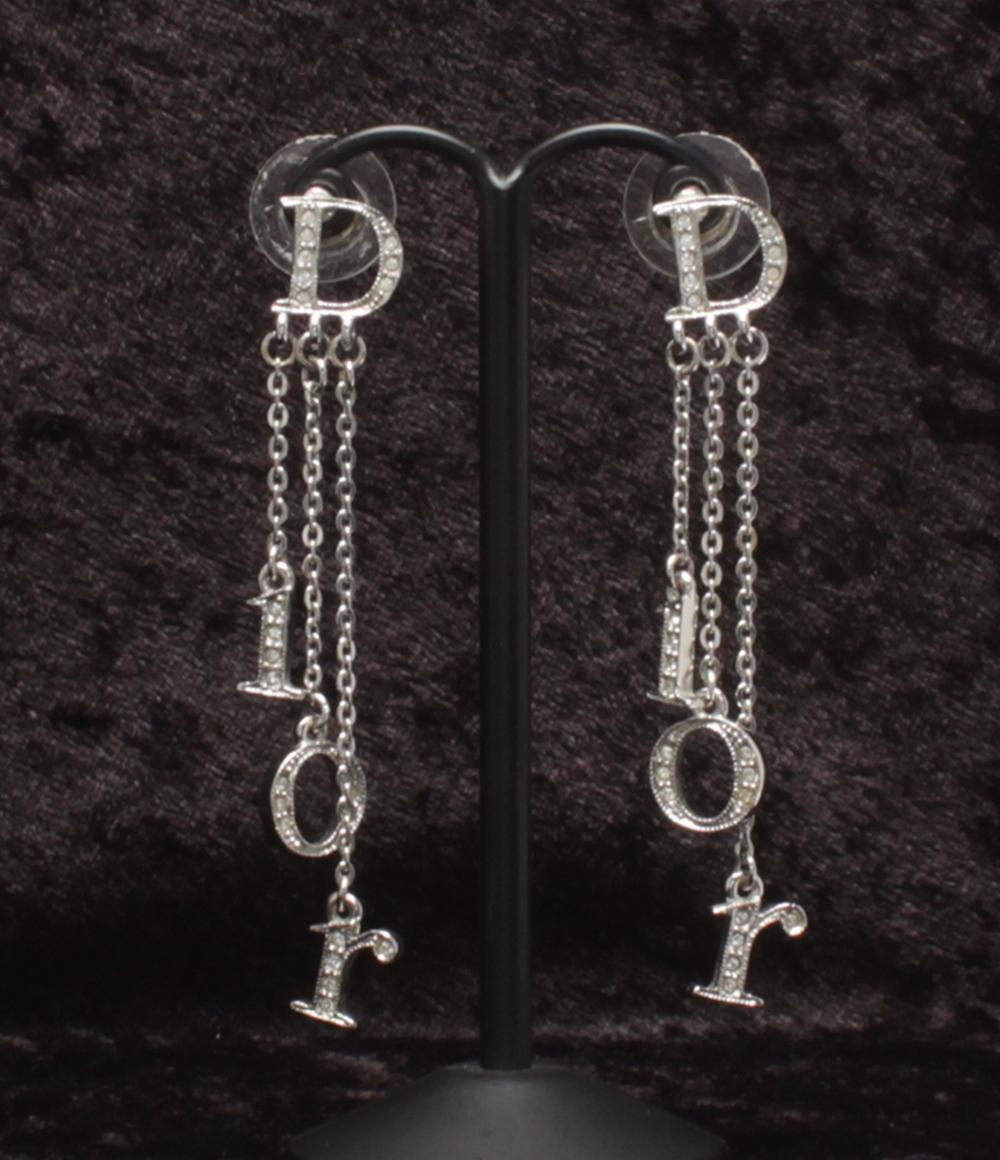 Christian Dior ピアス ロゴ チェーン レディース クリスチャンディオール