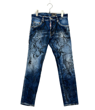 美品 DSQUARED2 デニムパンツ sex garden ボタンフライ メンズ SIZE 42 (XS) ディースクエアード