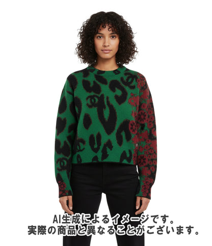 美品 CHANEL プルオーバーニット ココマーク P75361K10782 レディース SIZE 36 (XS) シャネル