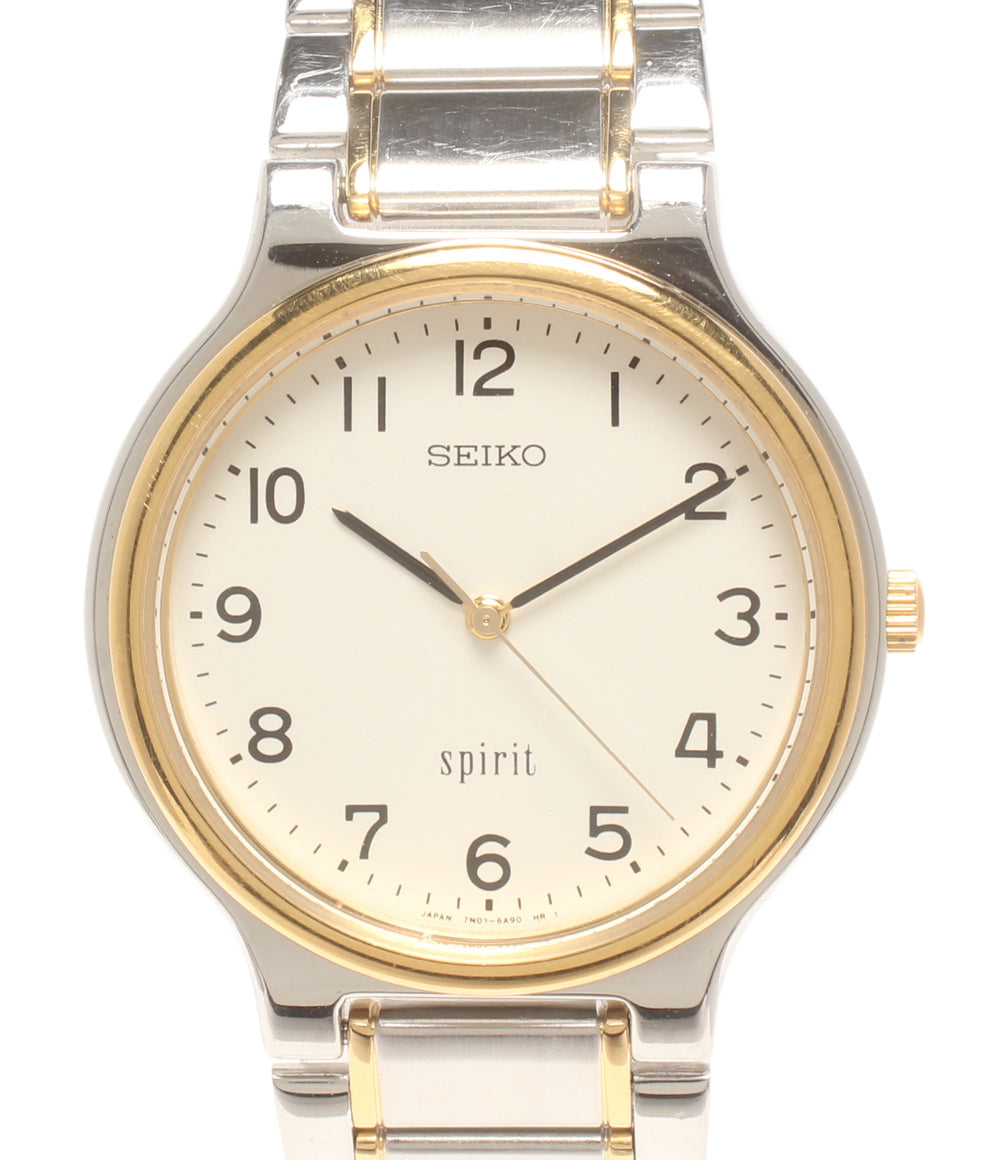 SEIKO 腕時計 スピリット クオーツ 7N01-6A70 メンズ セイコー