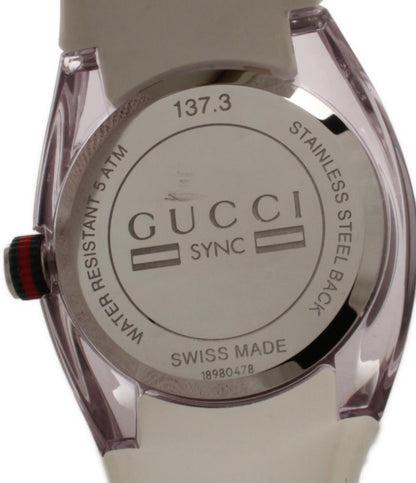 グッチ 腕時計 シンク SYNC クオーツ シルバー YA137302 レディース GUCCI