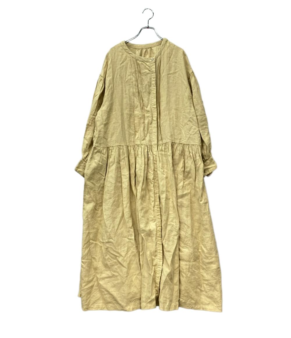 nest Robe 長袖ワンピース リネン ロング シャツ ボタン 01233-1039 レディース SIZE FREE (M) ネストローブ