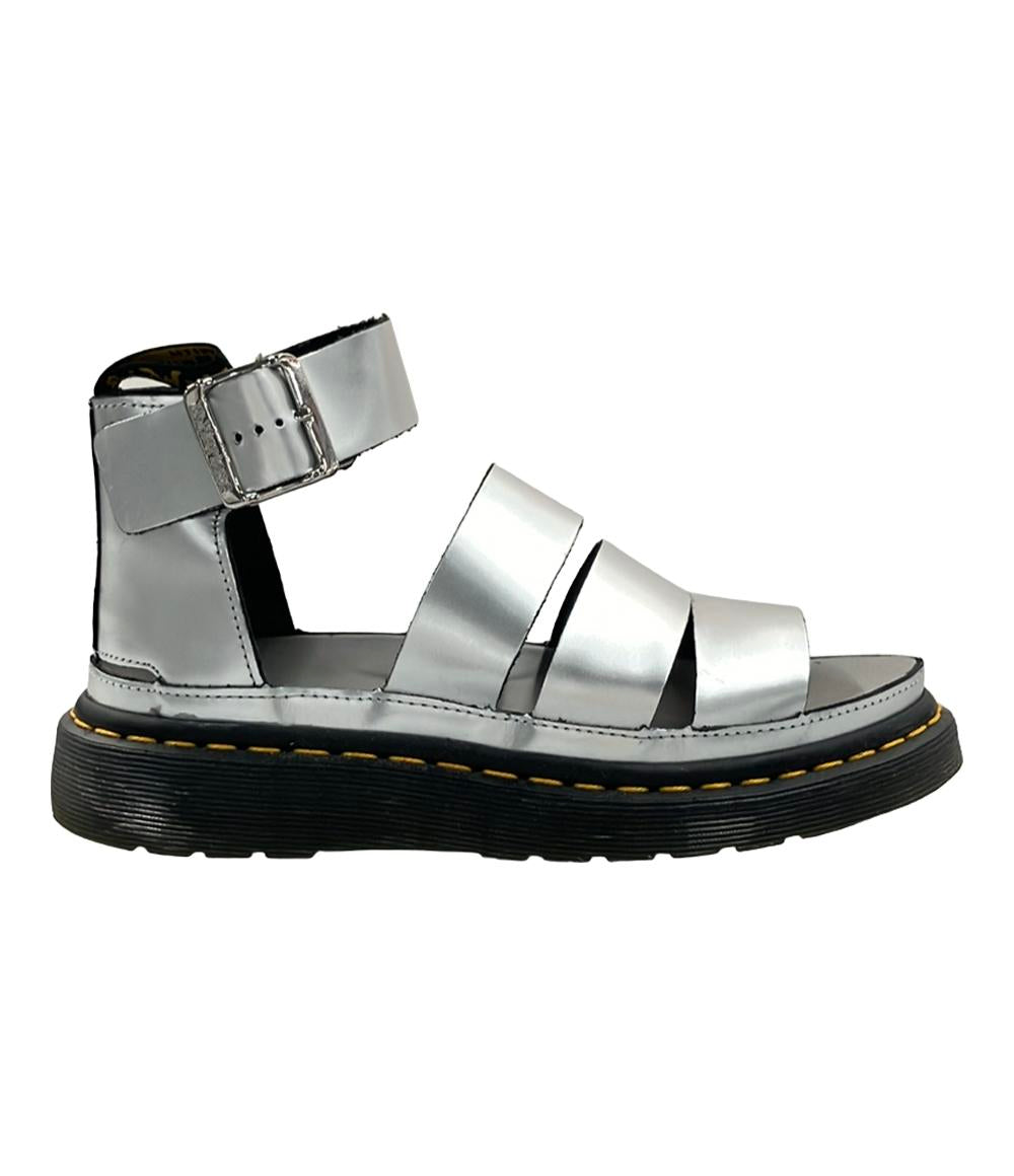 ドクターマーチン ストラップサンダル CLARISSA II SILVER METALLIC CALF SANDALS レディース SIZE UK 4 (M) Dr.Martens