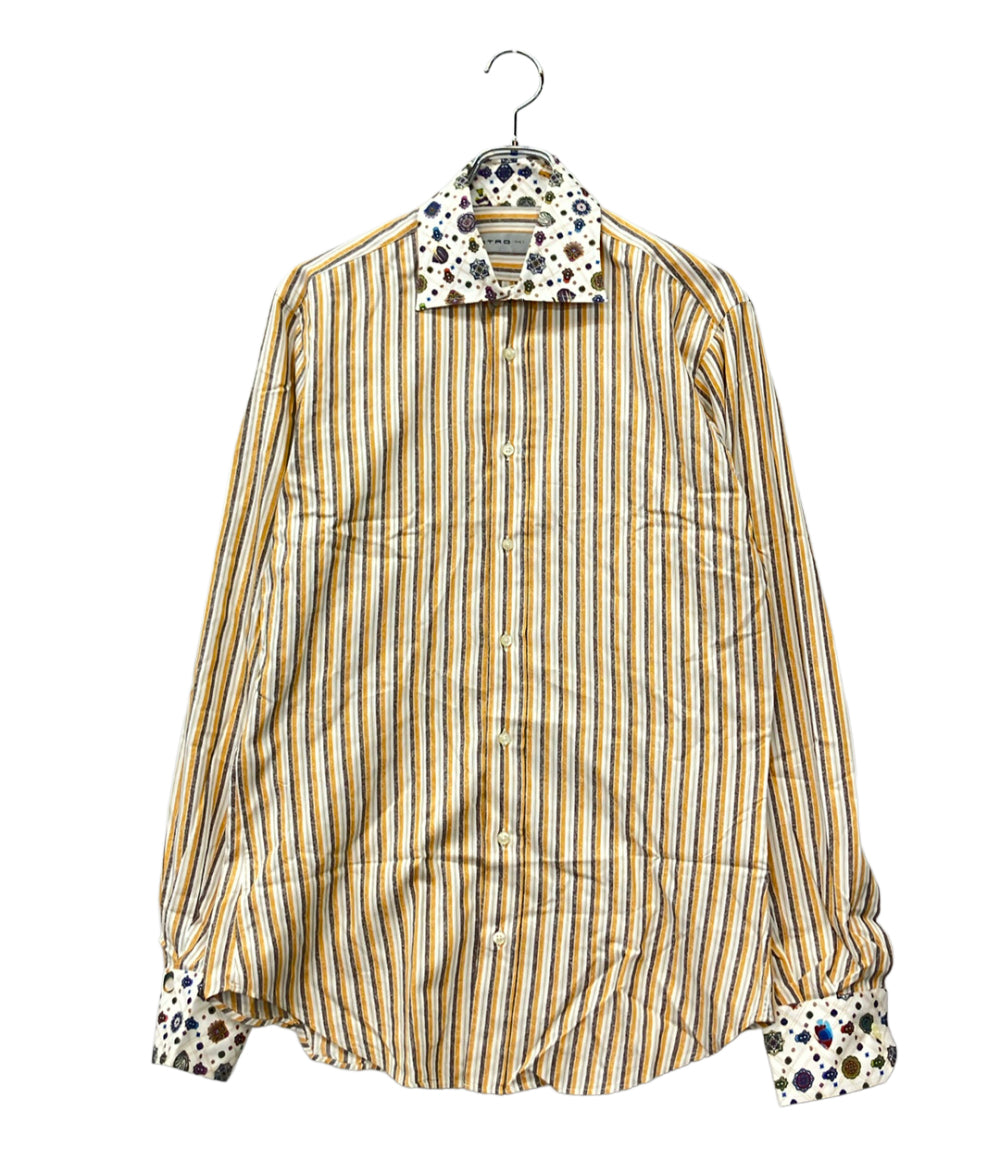 ETRO 長袖 シャツ ストライプ 111-12904-6121 メンズ SIZE 41 エトロ