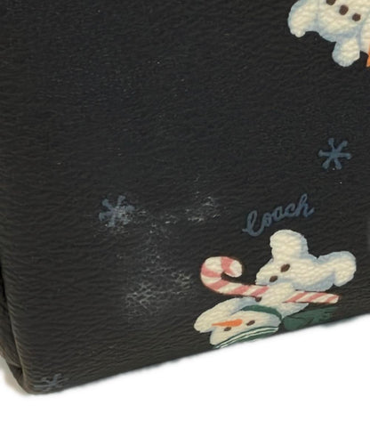 コーチ る ポーチ 雪だるま柄 レディース COACH